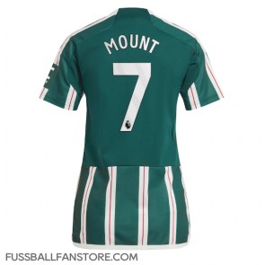 Manchester United Mason Mount #7 Replik Auswärtstrikot Damen 2023-24 Kurzarm